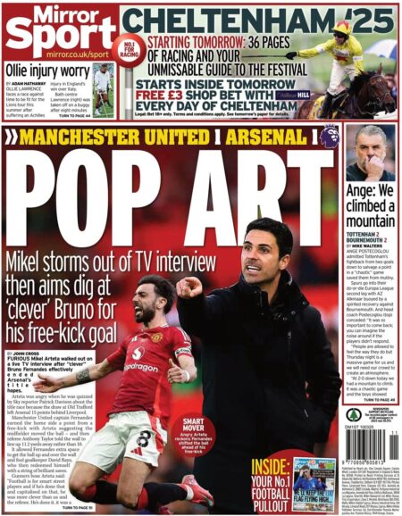 Manchester United 1 Arsenal 1: Pop Art