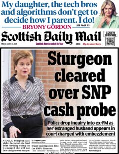 Sturgeon cleared over SNP cash probe 