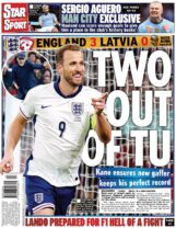 England 3 Latvia 0 – Two out of TU