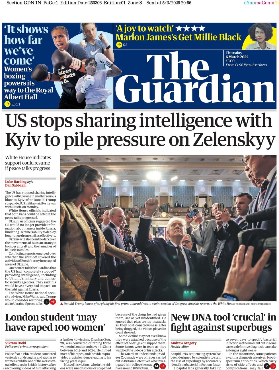 US stops sharing intelligence with Kyiv to pile pressure on Zelenskyy 