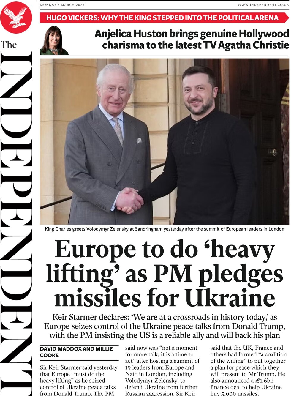 Europe to do the heavy lifting as PM pledges missiles for Ukraine 