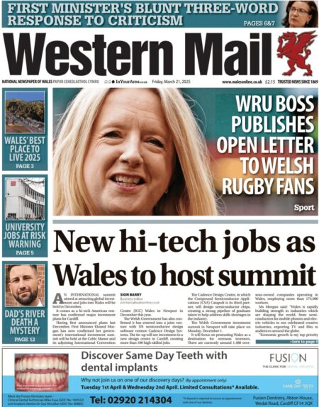 New hi-tech jobs as Wales to host summit