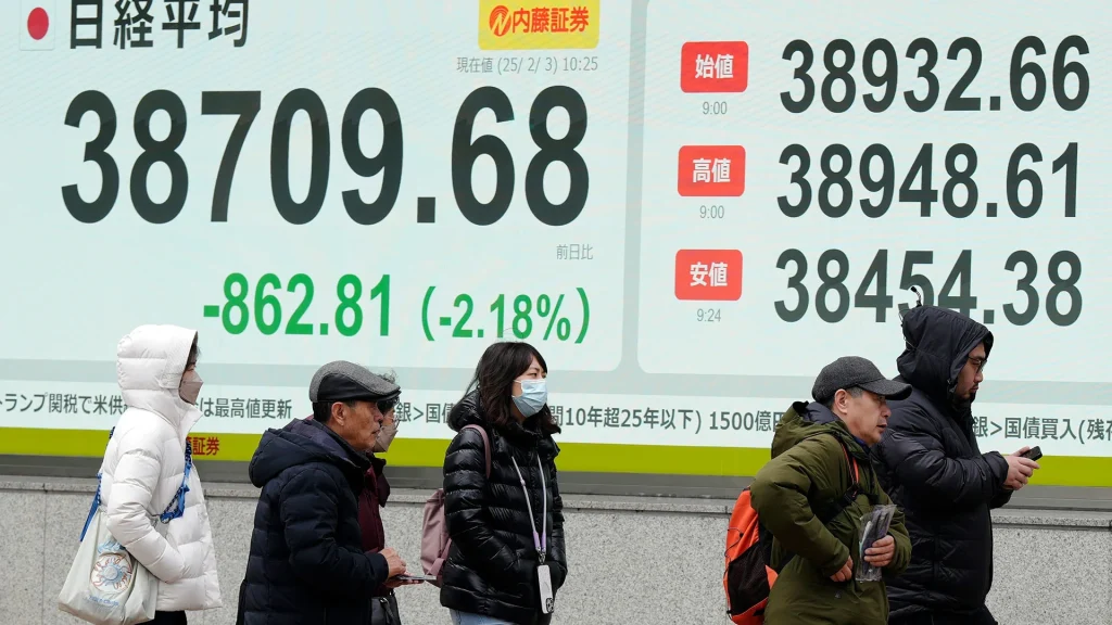 Stocks slump – China to impose 34% levy as retaliation – China files lawsuit | US tariffs LIVE