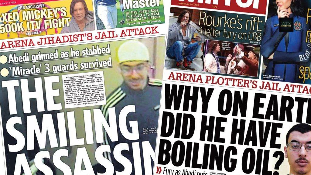 Manchester bomber plotter attacks three prison officers with hot oil and knife