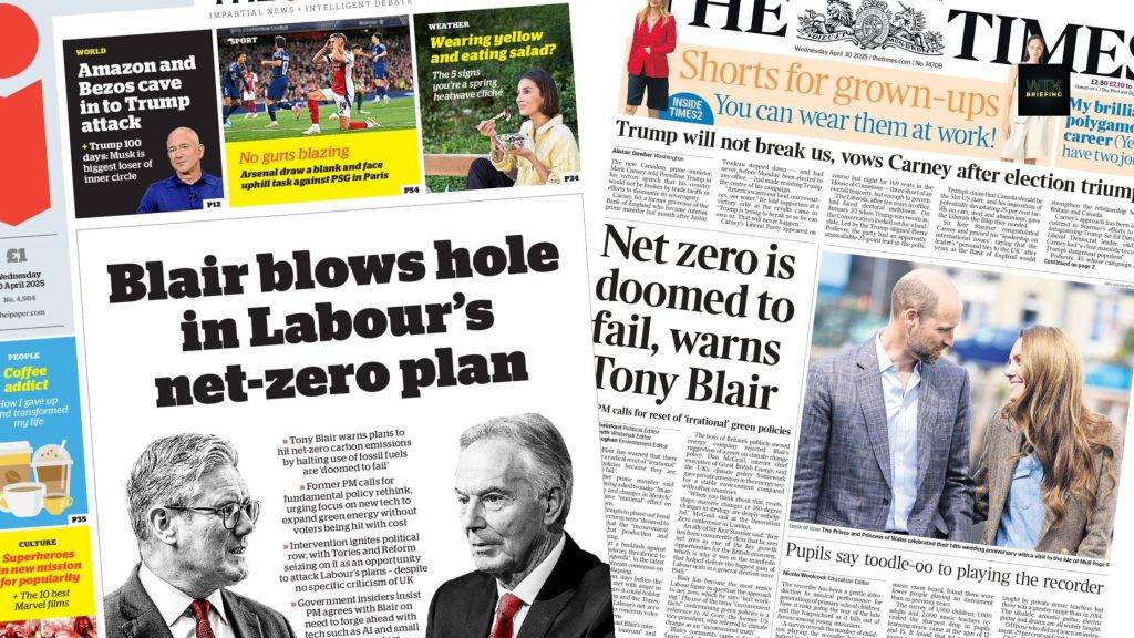 Net Zero doomed says Tony Blair | Paper Talk Net Zero doomed says Tony Blair | Paper Talk