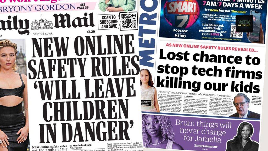 New online safety rules criticised for not going far enough