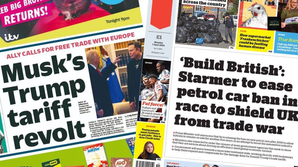 PM promises to protect British business amid tariff chaos