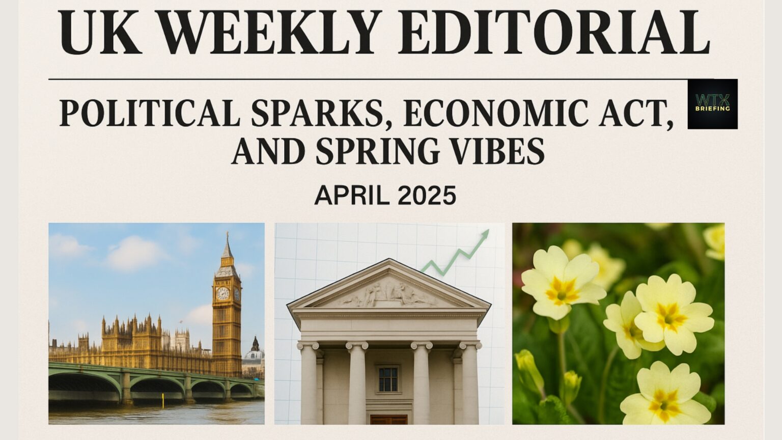UK Weekly Editorial: Political Sparks, Economic Balancing Act, and Spring Vibes – April 2025