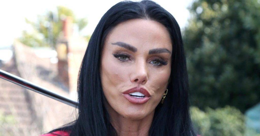 Katie Price reveals taut results of latest cosmetic surgery on her new film set