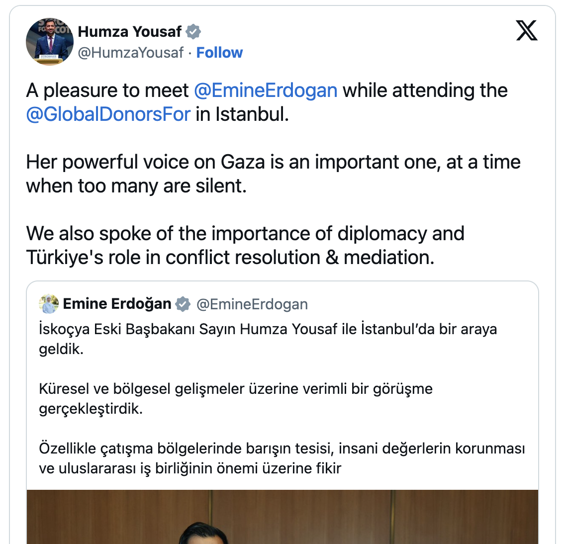 Humza Yousaf calling for inquiry into the Genocide in Gaza
