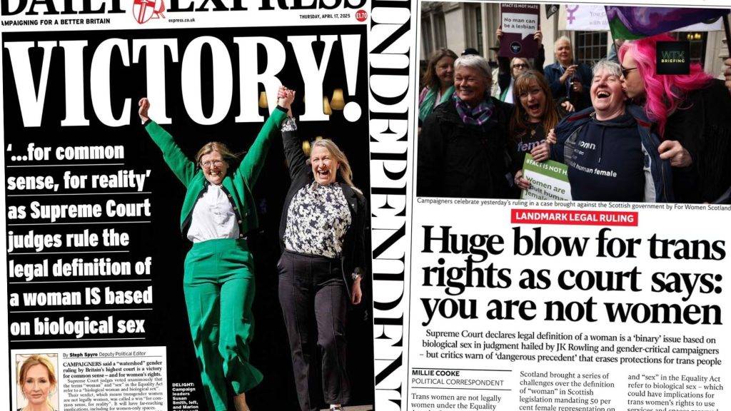 Transwomen are not women, court rules