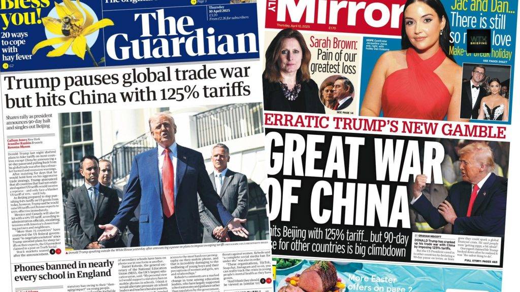 Trump backs down on global trade war but hikes tariffs for China 