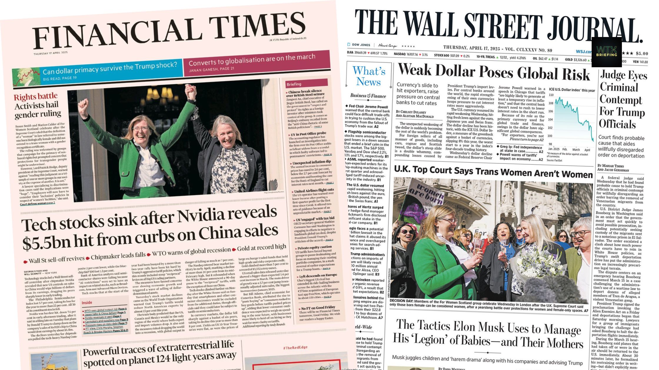 UK-US trade deal - Gold jumps to new high - Tech stocks sink 