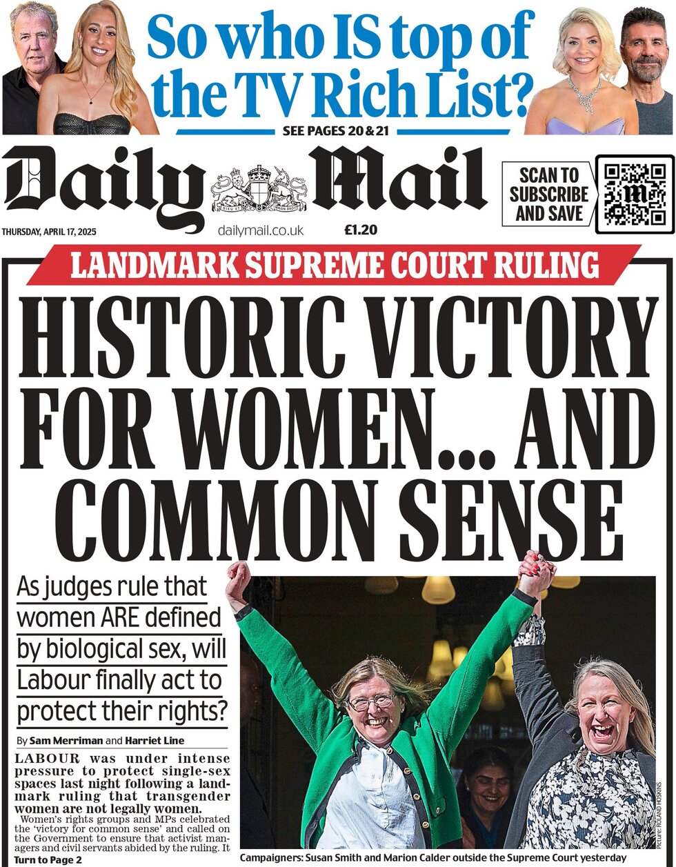 Historic victory for women and common sense