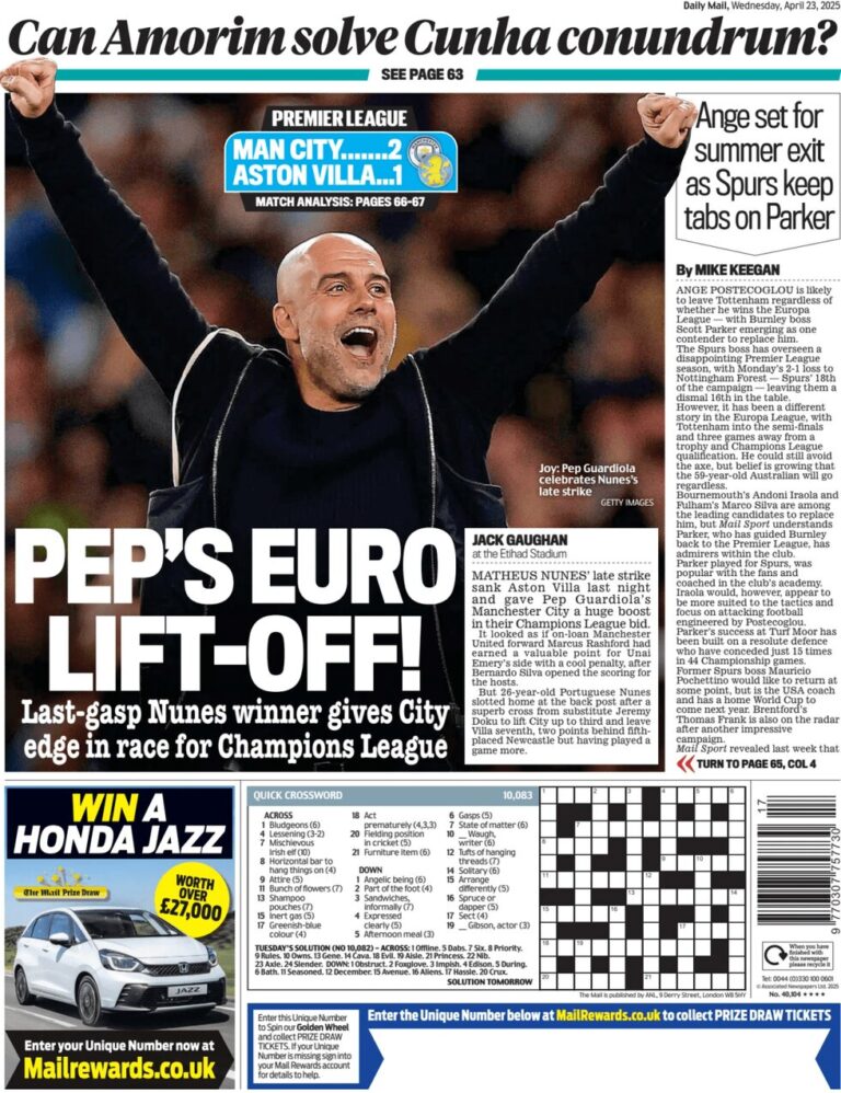 Pep’s Euro lift off