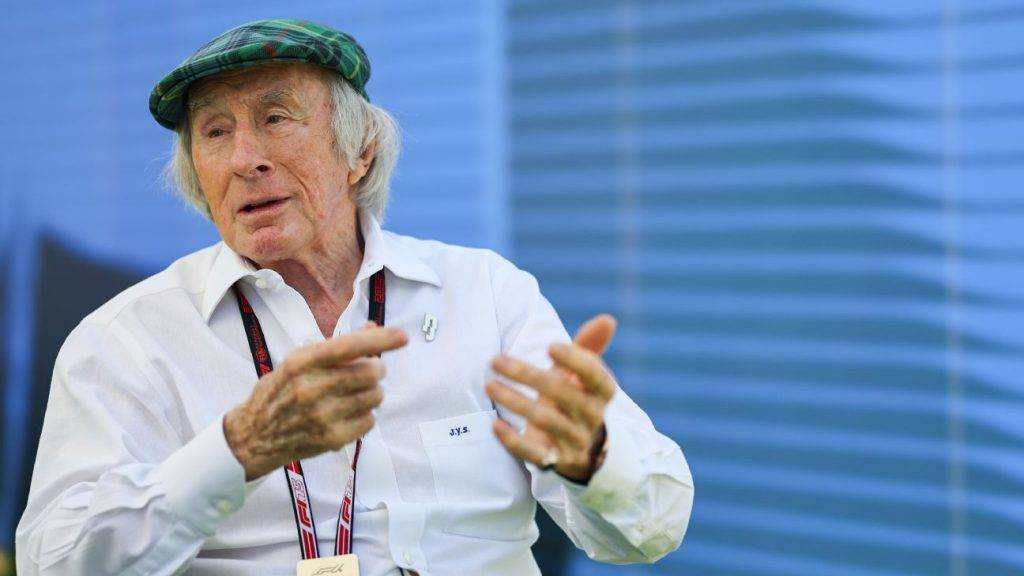 F1 great Michael Schumacher signs helmet for Jackie Stewart’s dementia charity