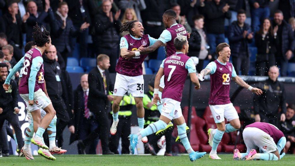 Leeds United Burnley clinch promotion to Premier League