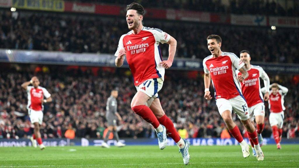 Rice’s strikes stun Madrid