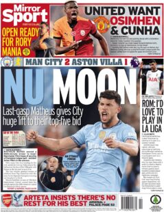 Man City 2 Aston Villa 1 – Nu Moon