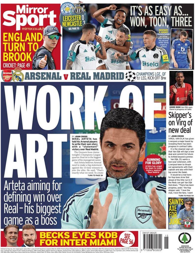 Arsenal v Real Madrid – Work of art