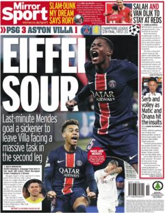 PSG 3 Aston Villa 1 – Eiffel Sour