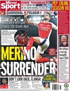 Arsenal 2 Fulham 1 – Merino Surrender