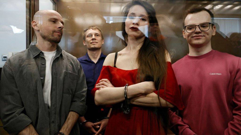 Russian journalists accused of working with Navalny jailed for more than five years each