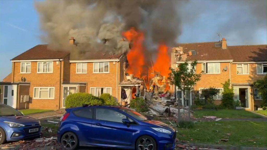 House destroyed after explosion in Yate House destroyed after explosion in Yate