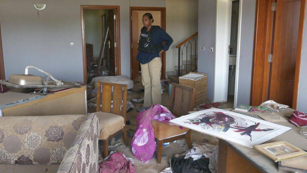 Ransacked and looted: Sky reporter returns to family home left in ruins after war in Sudan