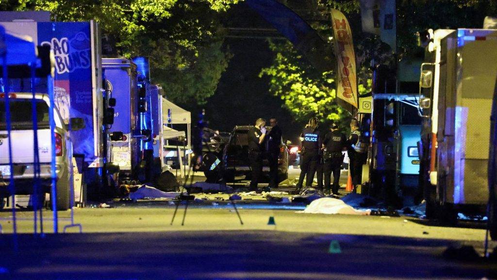 Several killed after vehicle drives into crowd at street festival, police in Vancouver say