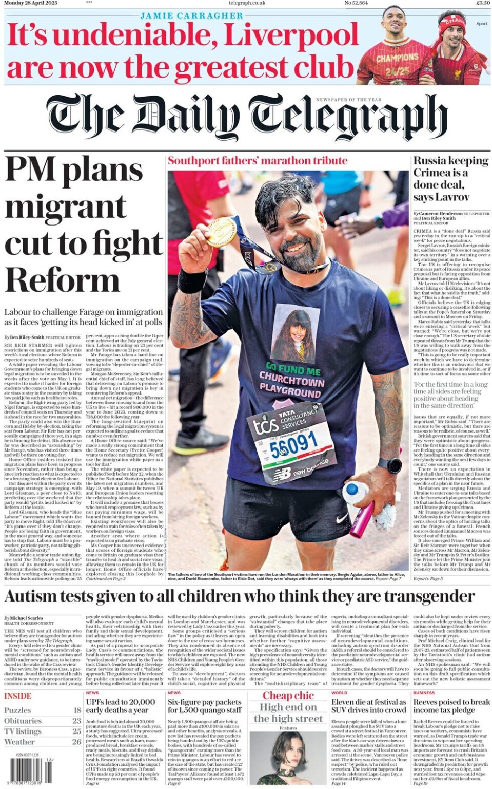PM plans migrant cut to fight Reform
