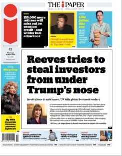 Reeves tries to steal investors from under Trump’s nose