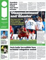Disappointment and disaster – Slot reacts to Liverpool loss
