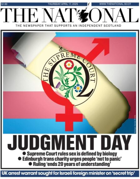 Judgement day: Supreme Court rules sex is defined by biology