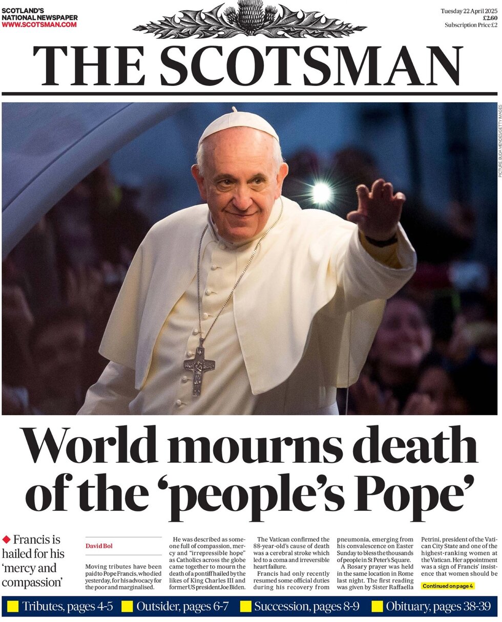 World mourns death of the people's pope