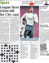 League faces £20m bill for City case