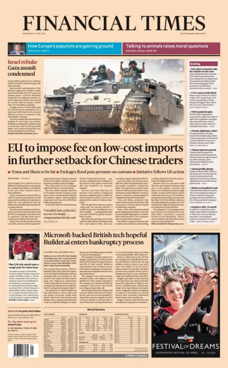 EU to impose fee on low-cost imports in further setback for Chinese traders