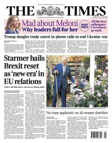 Starmer hails Brexit reset as ‘new era’ in EU relations