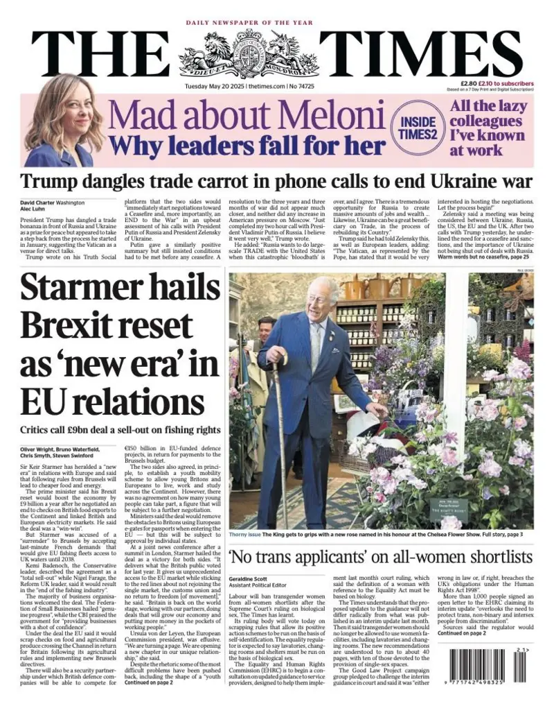 Starmer hails Brexit reset as 'new era' in EU relations 1 - WTX News Breaking News, fashion & Culture from around the World - Daily News Briefings -Finance, Business, Politics & Sports News Starmer hails Brexit reset as 'new era' in EU relations