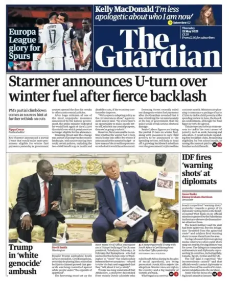 Starmer announces U-turn over winter fuel after fierce backlash