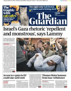 Israel's Gaza rhetoric 'repellent and monstrous', says Lammy