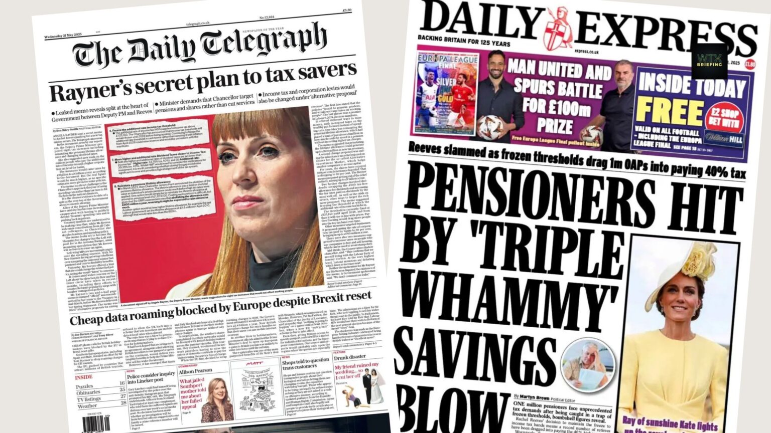 Brexit reset – Rayner’s secret plan – Pensioners hit by savings blow | Paper Talk UK
