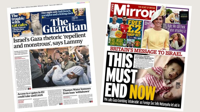 Britain accuses Israel of ‘cruel and monstrous extremism’ in siege of Gaza | Paper Talk UK