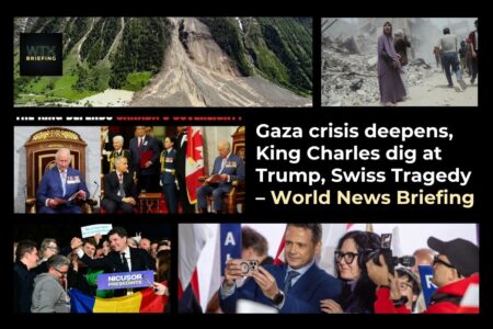 Gaza crisis deepens, King Charles dig at Trump, Swiss Tragedy – World News Briefing