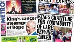 King Charles opens up about cancer battle in poignant message