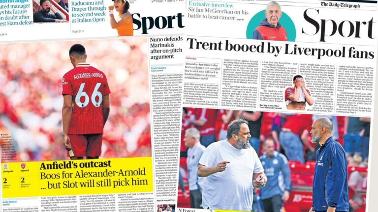 Liverpool fans in shameful display as they boo Trent Alexander Arnold | Paper Talk UK