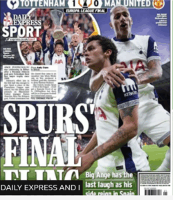 Tottenham 1-0 Manchester United: Spurs’ final fling