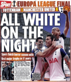 Europa League final: All White On The Night: Spurs finish horror season with first major trophy in 17 years