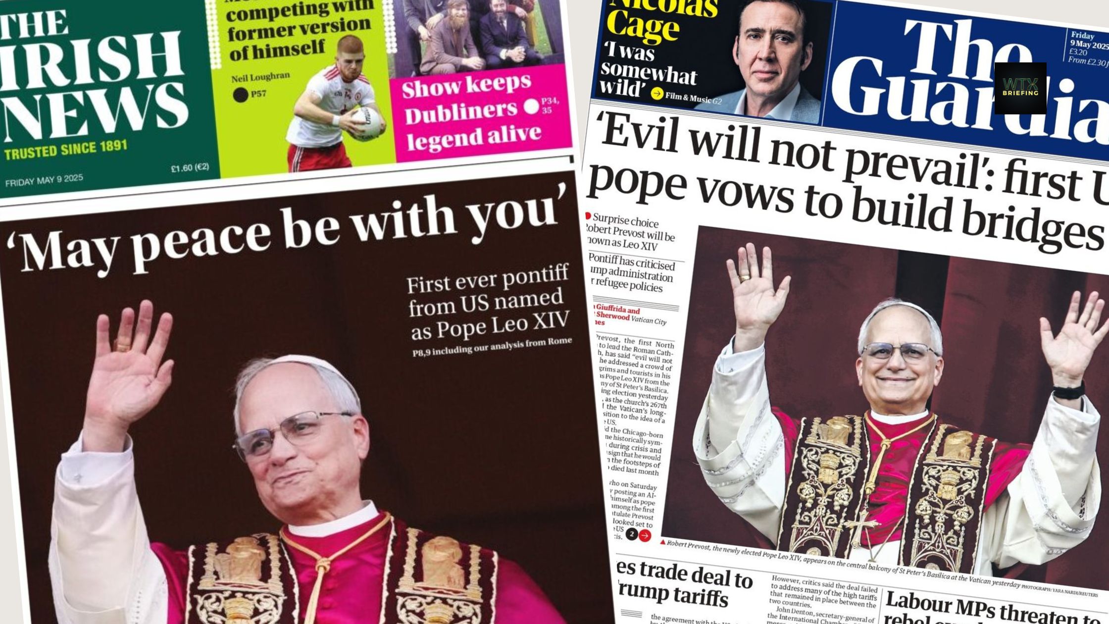 Sunday Papers - ‘Phil lied to me’ & ‘fight to halt release of Covid secrets’ 46 - WTX News Breaking News, fashion & Culture from around the World - Daily News Briefings -Finance, Business, Politics & Sports News Tennis-playing American - Pope Leo XIV appointed | Paper Talk UK