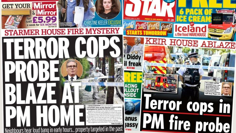 Terror probe into arson at PM’s homes in North London | Paper Talk UK 